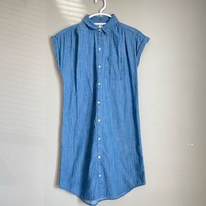 Old Navy Button Down Dress, Size: XS, Color: Denim